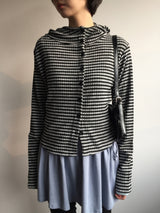 Alto high-neck hooded cardigan (2color)