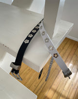 flower leather belt