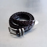 Minimal Braided Leather Belt