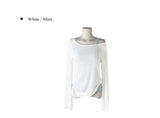 26SS★ [MADE/Knit + Sleeveless Set] レチロールアップシースルーニットノースリーブセット