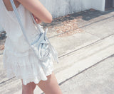 Rose Stripe Bag - Blue