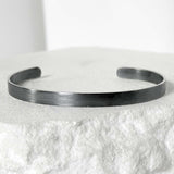 SV925-5mm SIMPLE none logo bangle_black