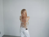 vivid flower bustier (2 color) 