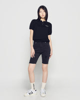 26SS WOMAN バイカーデニムショートパンツ