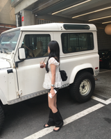 ローライズ ダークデニム ショートパンツ
