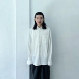 Textured Stripe Drop-Shoulder Shirt