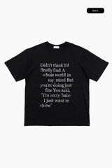 ブリリアントレタリングオーバーフィットTシャツ