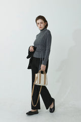 FLARE SPAN FLEECE-LINED PANTS_BLACK