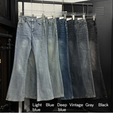 ベーシックブーツカットデニムパンツ(6color)