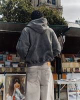 "TIMELESS" Washed Zip Hoodie