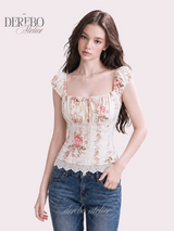 Flora Lace Bustier Blouse