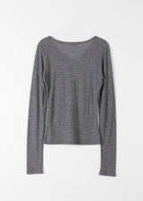 BUTTON SILHOUETTE TEE