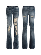SEXXDEVIL Spikes Snake Shadow Denim