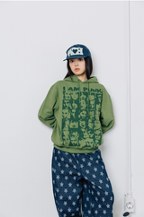 W♡H Check Cap - Navy     