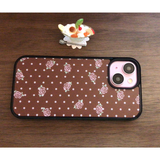 [Afternoon Tea Collection] Rose Cocoa Glass Bumper Phone Case