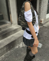 チェックバルーンスカート