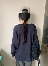 Senkyu Basic Raglan Over Long Sleeve Tee