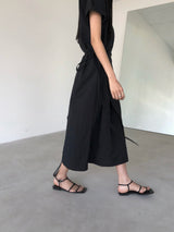 Jeure Wrap Roll-up Short Sleeve Long Dress