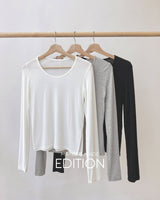 【MADE】U neck Slit T-shirt
