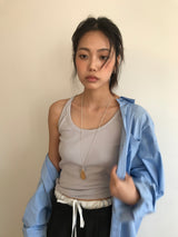 ロング＆レーンアンバーネックレス (1color)