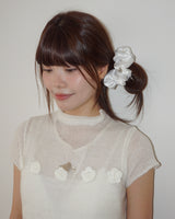 MOCHA MOUSSUE RILL HAIR SHUSHU SCRUNCHIE 2PS SET