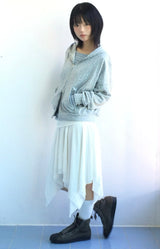 Floating cut banding skirt