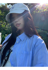 Sora Stripe Cool Loose Fit Shirt