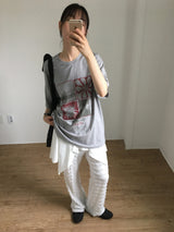Vカットフラップスカート (2color)