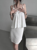 soft v-neck flow cami top (3color)