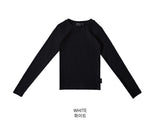 スリムフィットレギュラーロングスリーブTシャツ