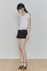 ペタラインレースTEE white