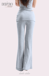 Anna lace cardigan training three-piece set (Sleeveless cardigan, pants)