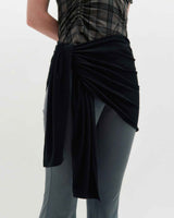 Layered Wrap Tie _ NAVY