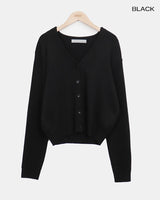 Hunin Basic V-Neck Knit Cardigan