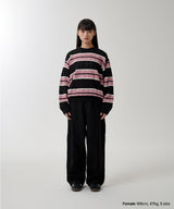 MESH STRIPE KNIT