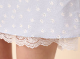 Lace Flower Mini Skirt