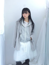 Hairy cream jacket