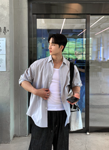 Wonderant Ice Cotton Linen Overfit Shirt