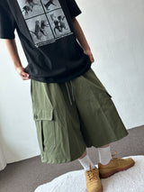 Mighty Hip Patch Cargo Bermuda Shorts 3color