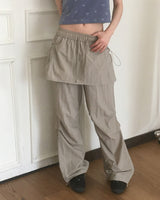 Nuka Two Way Nylon Parachute Skirt Pants