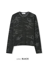 No.1569 camo wf henly neck crop T (3color)