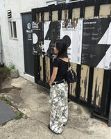 ツリーカモボタンパンツ