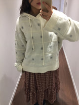 ウェズリースノーフーデッドニット (3color)