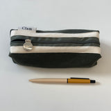 Clam round pencilcase _ Khaki