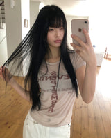 デイミングテンセル半袖Tシャツ