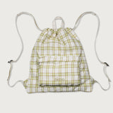 Check String Back Pack - Green