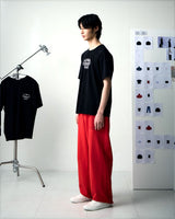 [UPDRAFT]PATCH POCKET COTTON SWEAT PANTS RED for men