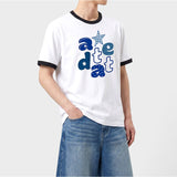 エッセンシャルスタンダード半袖リンガーTシャツ アルファアップリケ ホワイト
