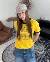 ティエンモーターサイクルリンガー半袖Tシャツ