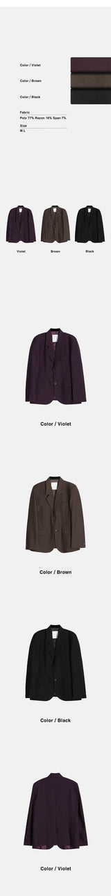 [Unisex] Modern 2button jacket(3color)